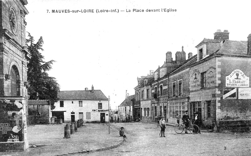 Ville de Mauves-sur-loire (Bretagne).