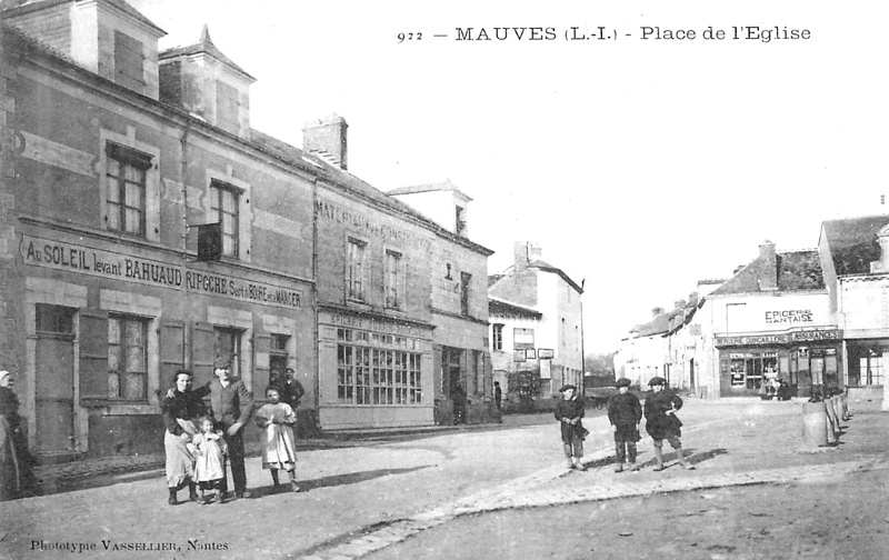 Ville de Mauves-sur-loire (Bretagne).