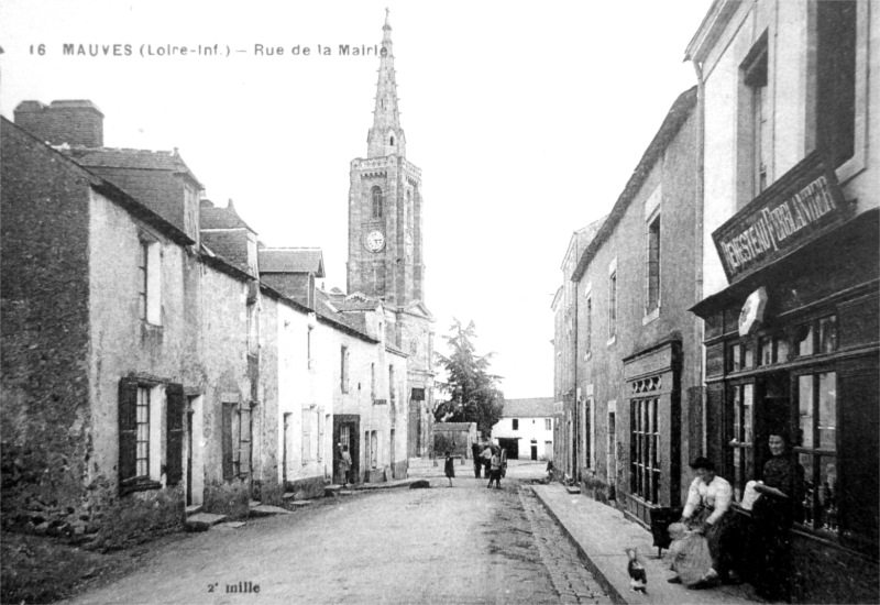 Ville de Mauves-sur-loire (Bretagne).
