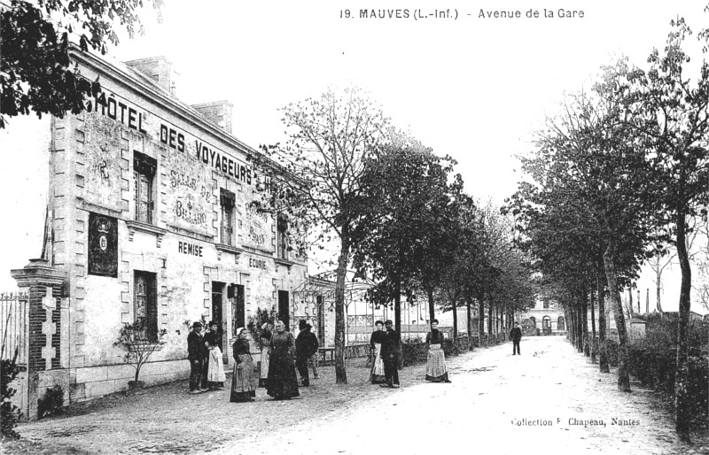 Ville de Mauves-sur-loire (Bretagne).