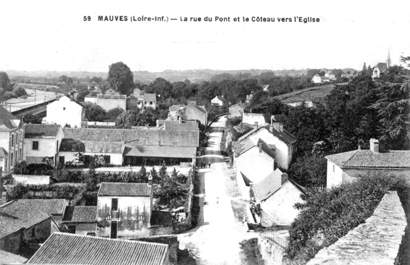Ville de Mauves-sur-loire (Bretagne).