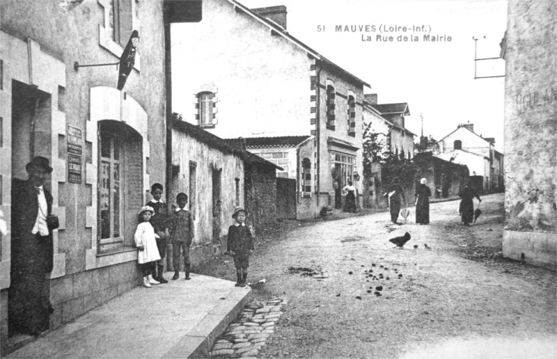 Ville de Mauves-sur-loire (Bretagne).