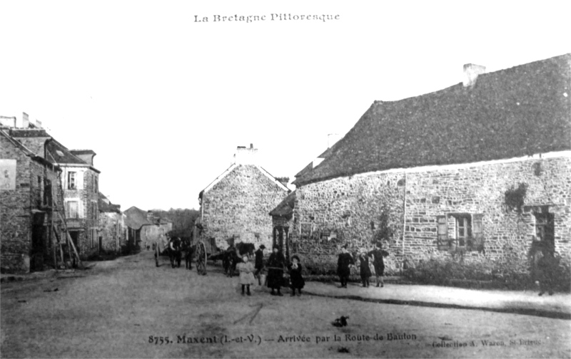 Ville de Maxent (Bretagne).