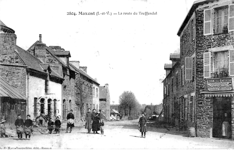 Ville de Maxent (Bretagne).