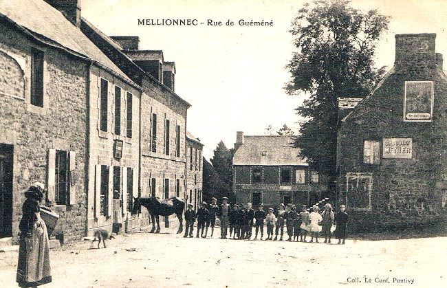 Ville de Mellionnec (Bretagne).