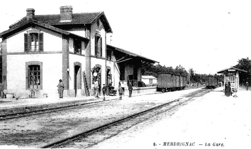 Gare de Merdrignac (Bretagne).