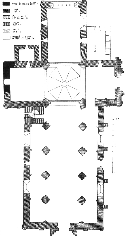 Plan de l'glise de Merlevenez (Bretagne).