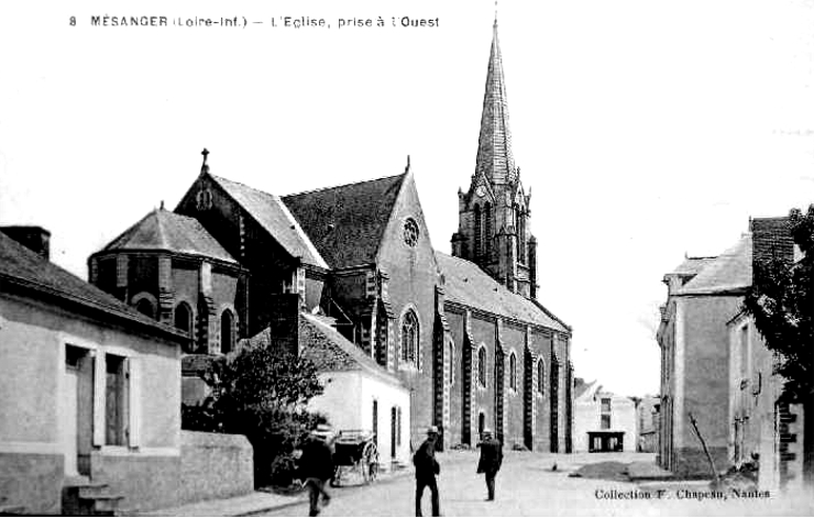 Vue de l'glise de Msanger.