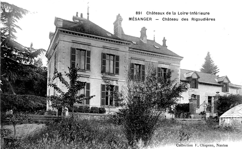 Vue du chteau des Rigaudires  Msanger.