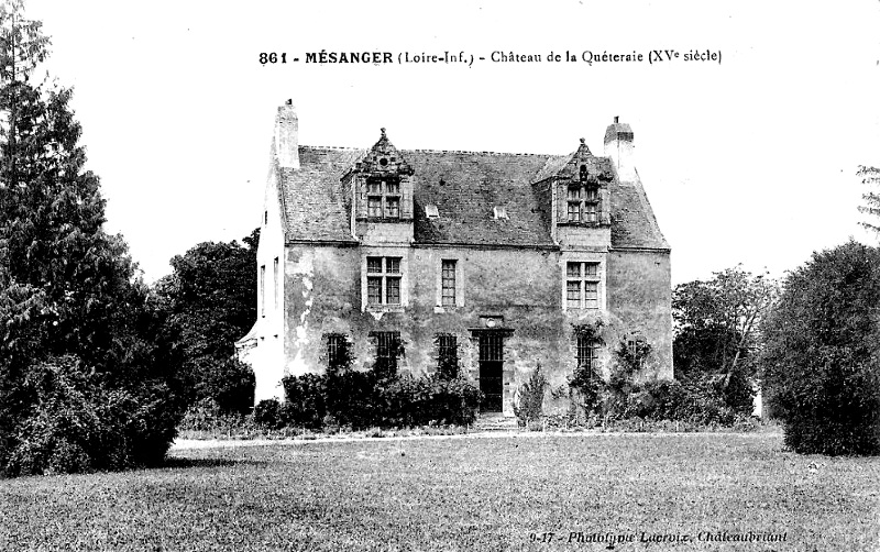 Vue du manoir de la Qutraye ou Qutraie  Msanger.