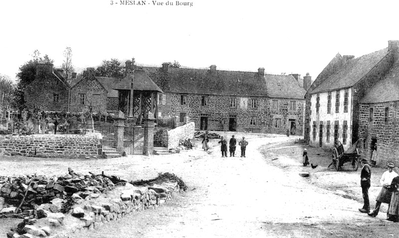 Ville de Meslan (Bretagne).