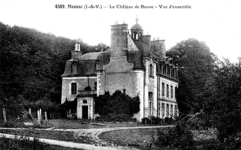 Château de Beuves à Messac (Bretagne).