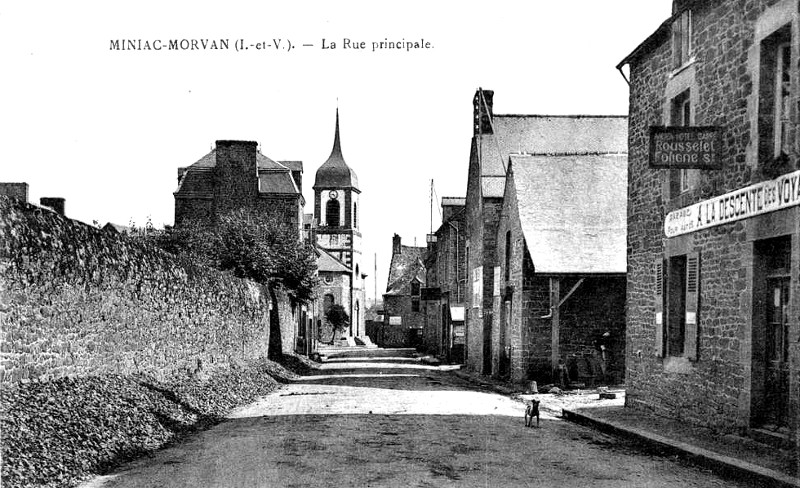 Ville de Miniac-Morvan (Bretagne).