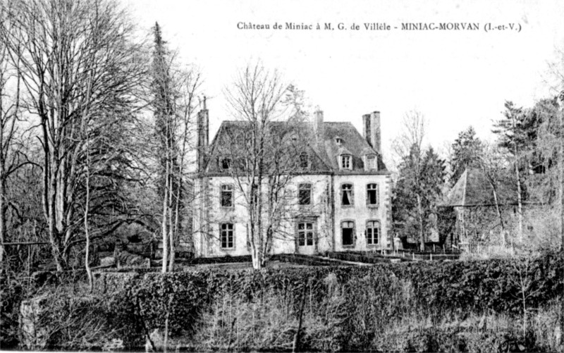 Château de Miniac à Miniac-Morvan (Bretagne).