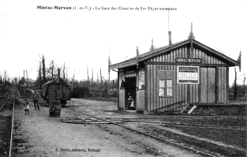 Ville de Miniac-Morvan (Bretagne).