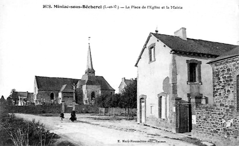Ville de Miniac-sous-Bécherel (Bretagne).