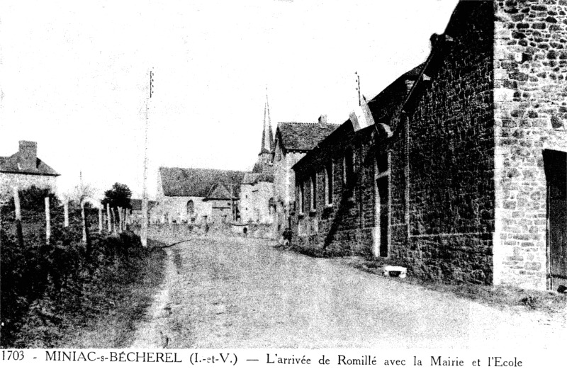 Ville de Miniac-sous-Bécherel (Bretagne).