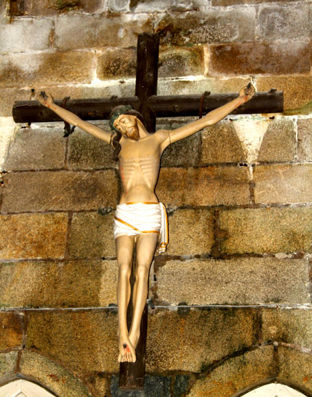 Statue de l'glise de Minihy-Trguier (Bretagne)