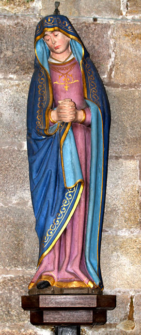 Statue de l'glise de Minihy-Trguier (Bretagne)