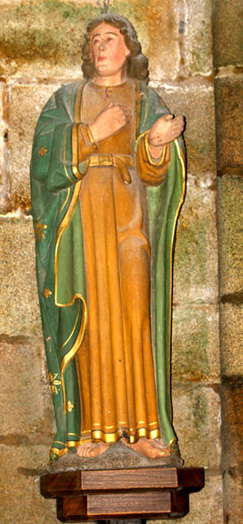 Statue de l'glise de Minihy-Trguier (Bretagne)