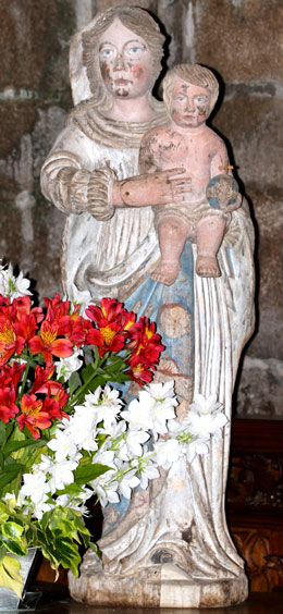 Statue de l'glise de Minihy-Trguier (Bretagne)