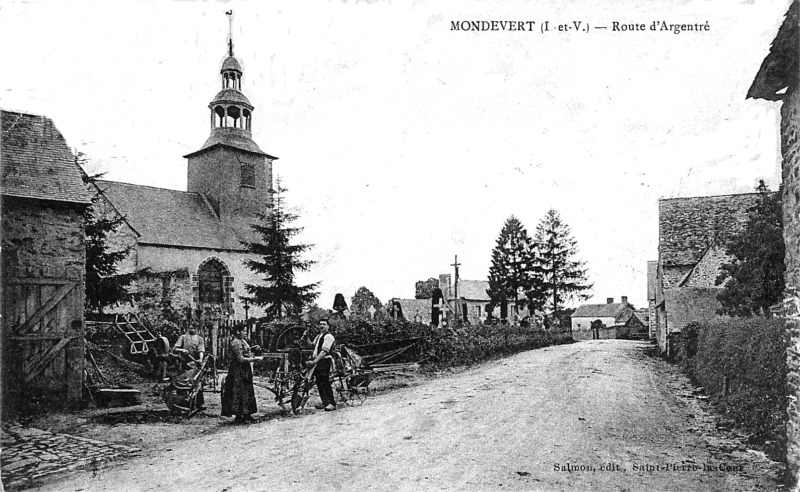 Ville de Mondevert (Bretagne).