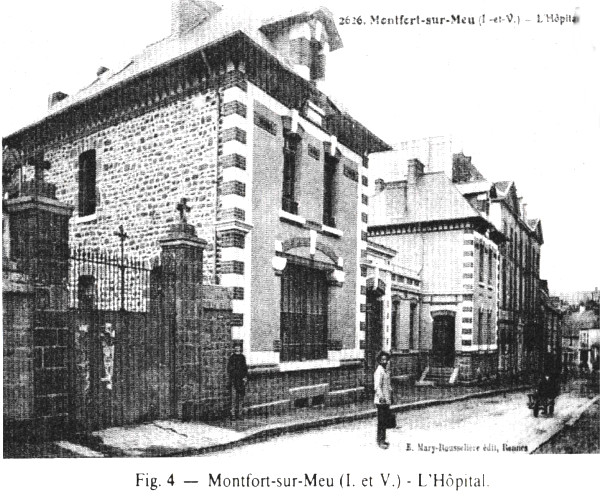 Montfort-sur-Meu (Bretagne) : L'hôpital.