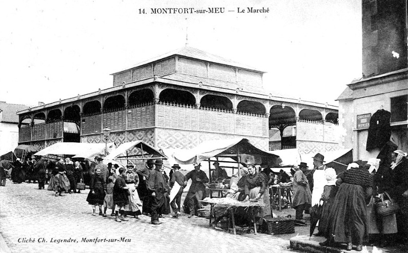 Ville de Montfort-sur-Meu (Bretagne).