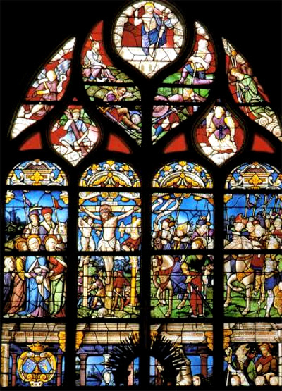 Le vitrail de Saint-Pierre de Montrelais.