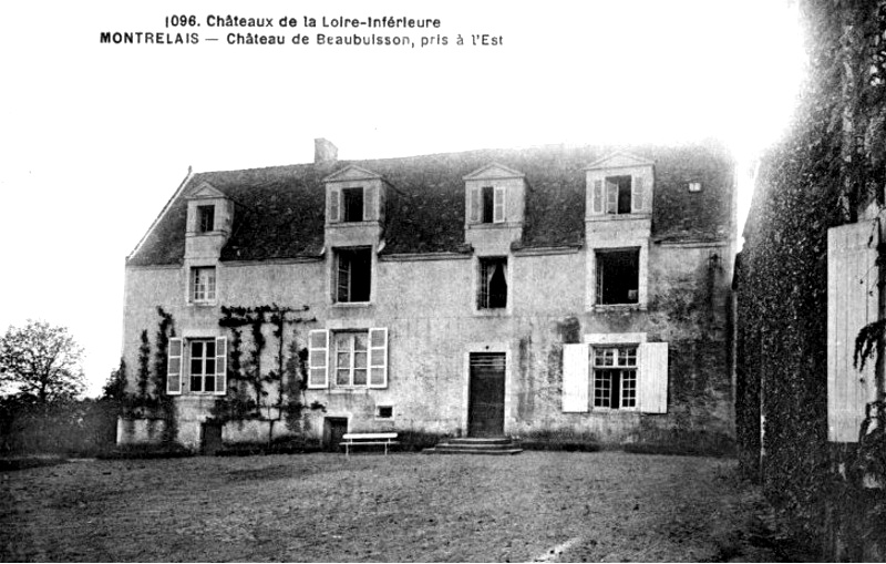 Château de Beaubuisson à Montrelais (anciennement en Bretagne).