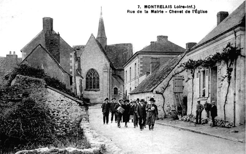 Ville de Montrelais (anciennement en Bretagne).