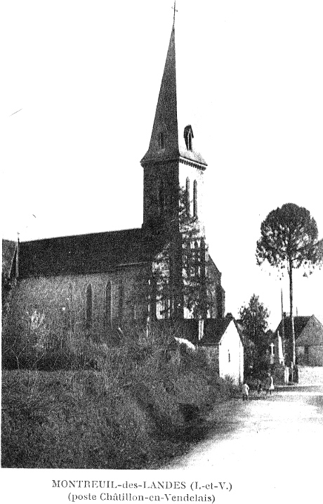 Eglise de Montreuil-des-landes (Bretagne).
