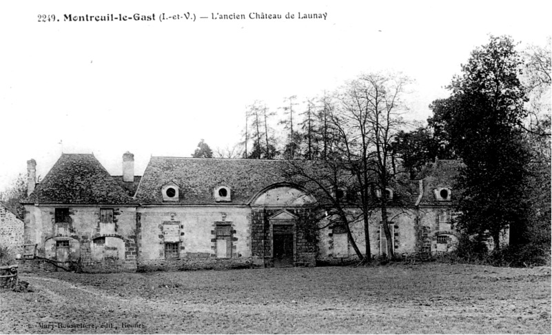 Chteau de Launay  Montreuil-le-Gast (Bretagne).