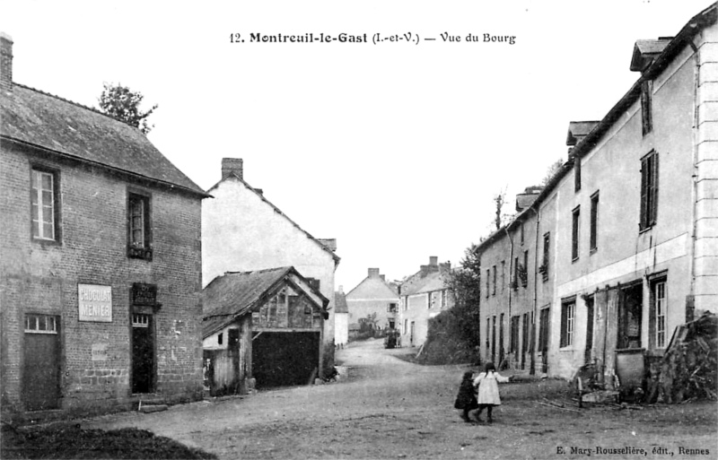 Ville de Montreuil-le-Gast (Bretagne).