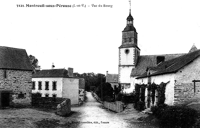 Ville de Montreuil-sous-Prouse (Bretagne).