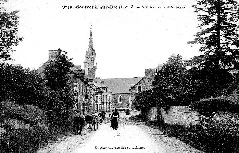 Ville de Montreuil-sur-Ille (Bretagne).