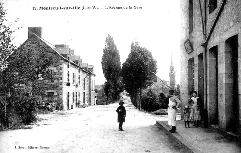 Ville de Montreuil-sur-Ille (Bretagne).