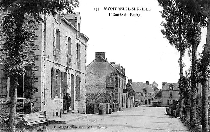 Ville de Montreuil-sur-Ille (Bretagne).