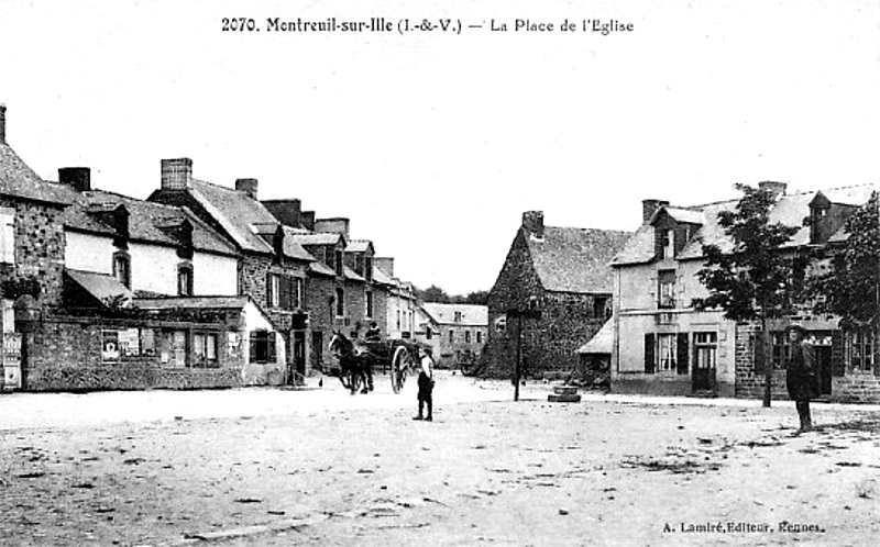 Ville de Montreuil-sur-Ille (Bretagne).