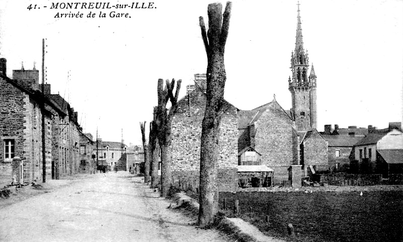 Ville de Montreuil-sur-Ille (Bretagne).