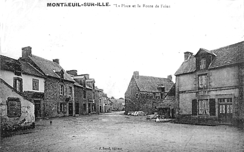 Ville de Montreuil-sur-Ille (Bretagne).