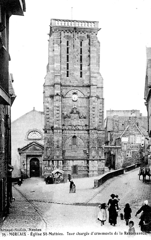 L'glise Saint-Mathieu de Morlaix (Bretagne).