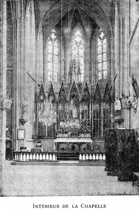 La Salette de Morlaix : intrieur de la chapelle (Bretagne).