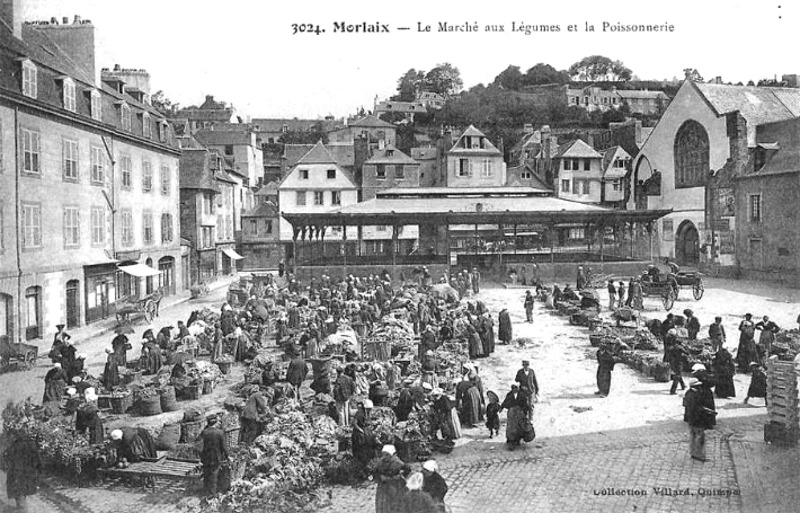 Ville de Morlaix (Bretagne).