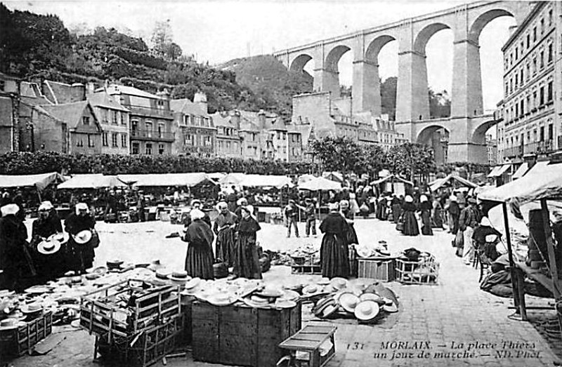 Ville de Morlaix (Bretagne).