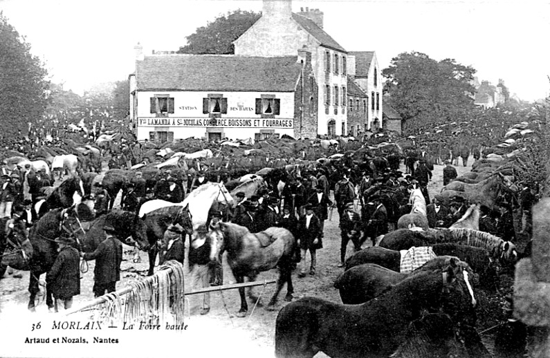 Ville de Morlaix (Bretagne).