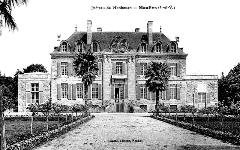 Château de Monbouan à Moulins (Bretagne).