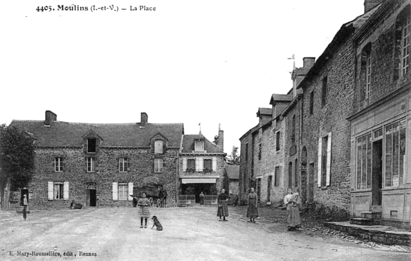 Ville de Moulins (Bretagne).