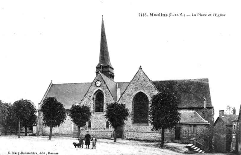 Eglise de Moulins (Bretagne).