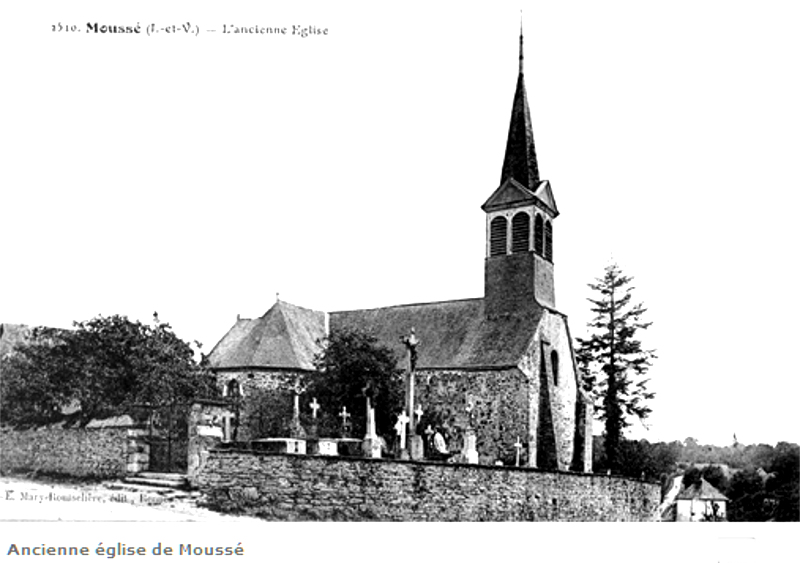 Ancienne glise de la ville de Mouss (Bretagne).